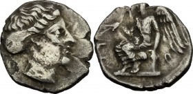 Bruttium, Terina. AR Diobol, c. 420-400 BC