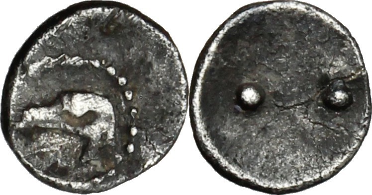 Sicily. Akragas. AR Hexas or Dionkion, c. 440-420 BC. D/ Sea eagle head left; A ...