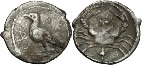 Akragas. AR Litra, c. 425-406 BC