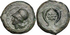 Syracuse.  Dionysios I (405-367 BC).. AE Drachm, c. 380 BC
