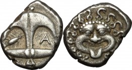 Thrace, Apollonia Pontika. AR Drachm, late 5th-4th century BC