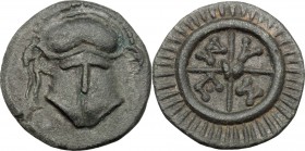 Thrace, Mesembria . AE 17 mm. c. 350 BC