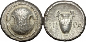 Boeotia, Thebes. AR Stater, circa 395-338 BC. Epa(minondas), magistrate. Struck circa 364-362 BC
