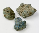 Aes Premonetale.. Aes Rude. Lot of three (3) bronze lumps. Central Italy, 8th-4th century BC