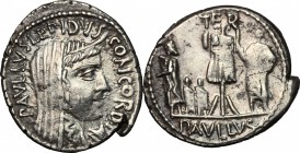 L. Aemilius Lepidus Paullus.. AR Denarius, 62 BC