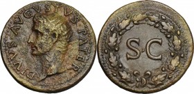 Augustus (27 BC - 14 AD)  . AE Dupondius, struck under Tiberius, c. 22-26 AD