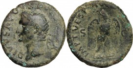 Augustus (27 BC - 14 AD).. AE As, struck under Titus, 80-81 AD
