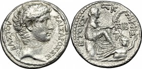 Augustus (27 BC - 14 AD)  . AR Tetradrachm, Antioch mint