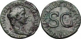 Germanicus (died 19 AD).. AE As, Restitution issue, struck under Titus (80-81 AD)