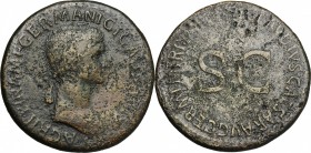 Agrippina Senior, wife of Germanicus and mother of Caligula (died 33 AD).. AE Sestertius, struck under Claudius