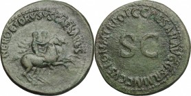 Nero and Drusus Caesar (died 31 and 33 AD respectively).. AE Dupondius, struck under Caligula, 37-38 AD