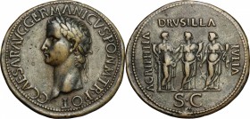 Caligula (37-41).. AE \Sestertius\", \""Paduan\"" after Giovanni Cavino (1500-1570)"""