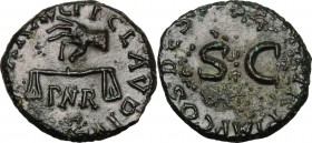 Claudius (41-54).. AE Quadrans