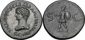 Britannicus, son of Claudius and Messalina (died 55 AD).. AE \Sestertius\". Later fabrication, most likely 19th or 20th century"""