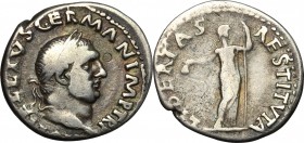 Vitellius (69 AD).. AR Denarius, Rome mint