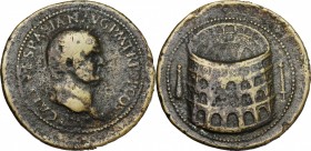 Vespasian (69-79).. AE \Medallion\", by an uncertain artist, 18th-19th century"""