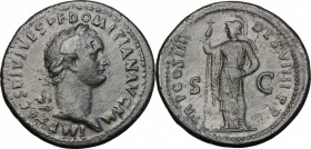 Domitian (81-96).. AE Sestertius, 82 AD