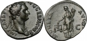 Domitian (81-96).. AE As, 84 AD