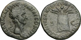 Nerva (96-98).. AE Sestertius, 97 AD