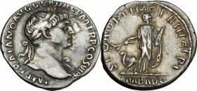 Trajan (98-117).. AR Denarius, 112-114 AD