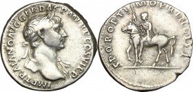 Trajan (98-117).. AR Denarius, 112-114 AD