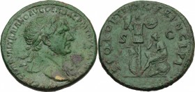 Trajan (98-117).. AE Sestertius, 103-111