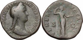 Sabina, wife of Hadrian (died 137 AD).. AE Sestertius
