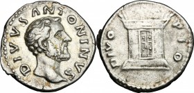 Antoninus Pius (138-161).. AR Denarius, struck under M. Aurelius