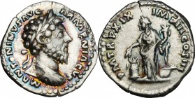 Marcus Aurelius (161-180).. AR Denarius, 165 AD