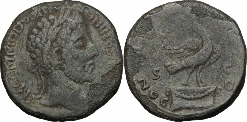 Commodus (177-192). AE Hybrid Sestertius. D/ IM (sic.) COMMODVS ANTONINVS AVG. L...