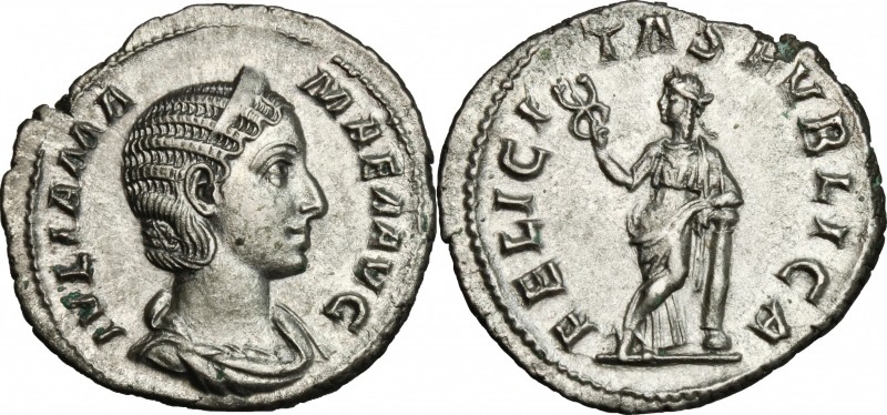 Julia Mamaea, daughter of Julia Maesa, mother of Severus Alexander (died 225 AD)...