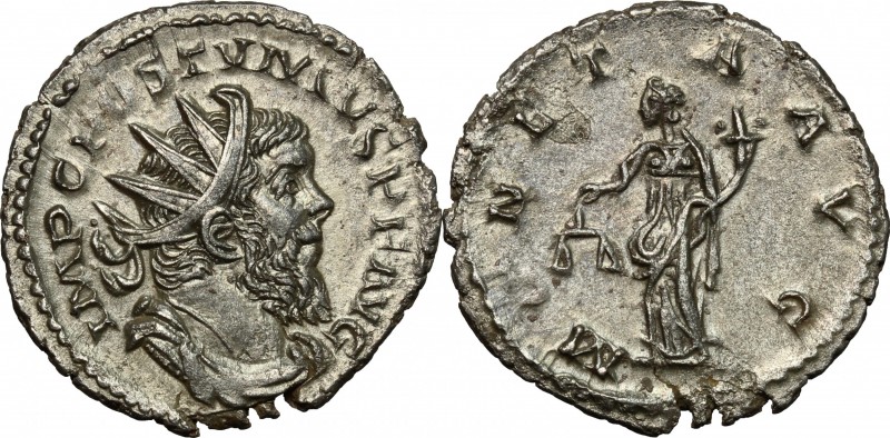 Postumus (259-268). AR Antoninianus, Treveri mint. D/ IMP C POSTVMVS PF AVG. Rad...