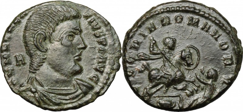 Magnentius (350-353). AE 22 mm, Treveri mint, 350-353 AD. D/ DN MAGNENTIVS PF AV...