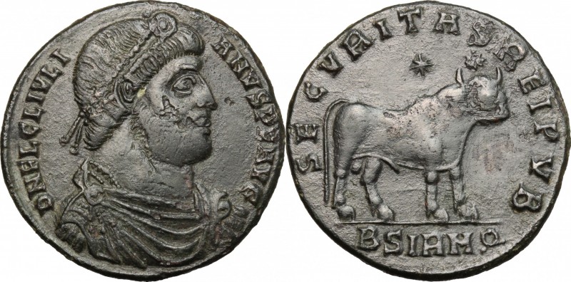 Julian II (361-363). AE 27 mm. Sirmium mint. 361-363 AD. D/ DN FL CL IVLIANVS PF...