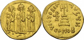 Heraclius (610-641). AV Solidus, Constantinople mint