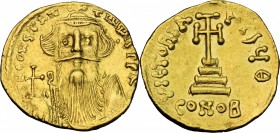 Constans II (641-668).. AV Solidus, Constantinople mint