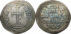 Leo III, the \Isaurian\" (717-741).. AR Miliaresion, Constantinople mint"""