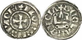 Frankish Greece, Achaea.  Florent of Hainaut (1289-1297).. BI Denier, Tournois series