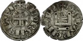 Frankish Greece, Achaea.  Florent of Hainaut (1289-1297).. BI Denier, Tournois series