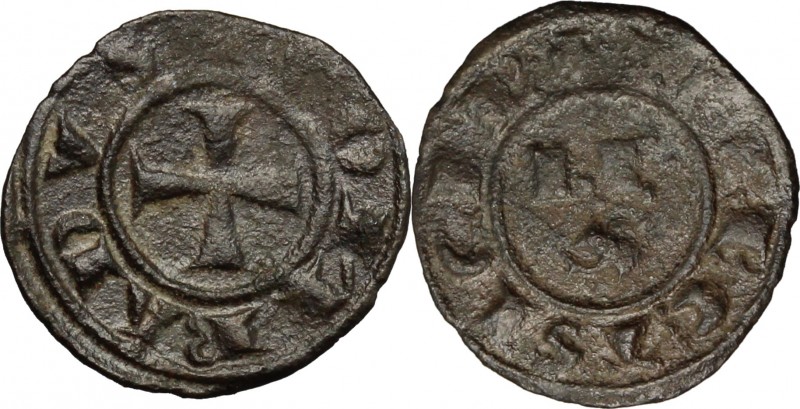 Brindisi. Corrado I Re (1250-1254). Mezzo denaro. Sp. 157. MIR 309. MI. g. 0.48 ...