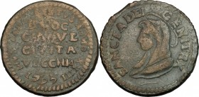 Civitavecchia.  Pio VI (1775-1799). Madonnina da 5 baiocchi 1797