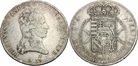 Firenze.  Ferdinando III di Lorena (1790-1824).. Francescone 1793. Sigle L.S. (Luigi Siries, incisore) e unicorno (Francesco Grobert zecchiere)