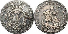 Genova.  Dogi Biennali (1528-1797). 24 soldi 1722