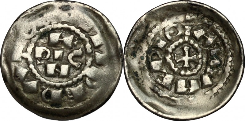 Milano. Enrico III, IV o V di Franconia (1039-1125). Denaro scodellato. CNI tav....