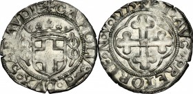 Carlo II (1504-1553).. Grosso III tipo, 1553