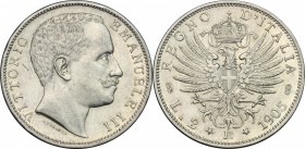 Vittorio Emanuele III (1900-1943). 2 lire 1905
