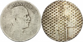 Vittorio Emanuele III (1900-1943). 2 lire 192(?), annullato dalla zecca