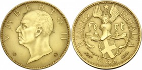 Umberto II (1946).. Medaglia o Progetto di monetazione 1946