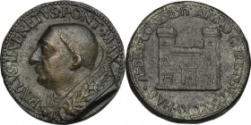 Paolo II (1464-1471), Pietro Barbo. Medaglia 1465, per la costruzione di Palazzo Venezia a Roma