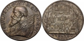 Paolo III (1534-1549), Alessandro Farnese. Medaglia A. XVI, per la fortificazione e l'abbellimento di Frascati